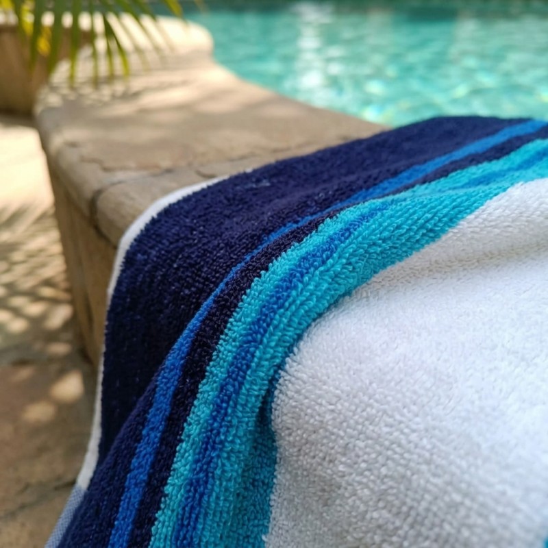 Telo Mare Luxury Atlantic Ocean in Cotone Jacquard a Righe