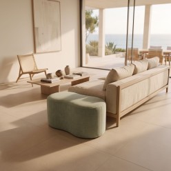 Panca Pouf mezzaluna Relax Design L'Oca Nera