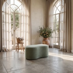 Panca Pouf mezzaluna Relax Design L'Oca Nera