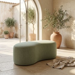 Panca Pouf mezzaluna Relax Design L'Oca Nera