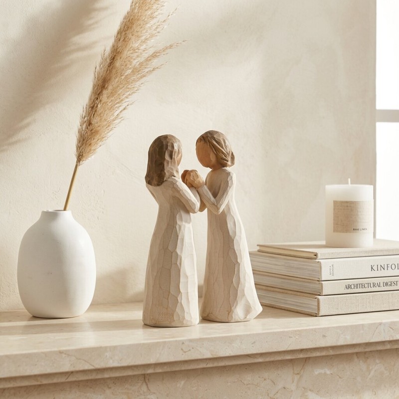 Willow Tree Sisters by Heart: Scultura Coppia Sorelle e Amiche Willow Tree Sisters by Heart: Scultura Coppia Sorelle e Amiche