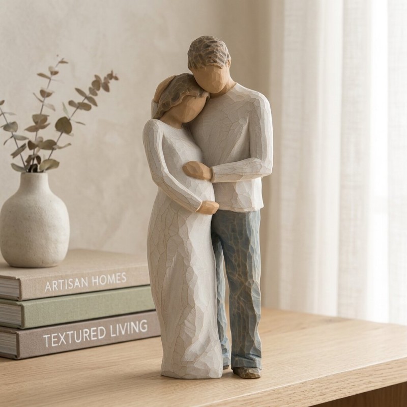 Statua Willow Tree Home Originale - Scultura Coppia in Dolce Attesa