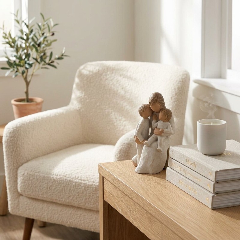 Statua Willow Tree Quietly Mamma con Due Figli | Lemoire Home