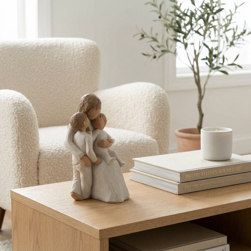 Statua Willow Tree Quietly Mamma con Due Figli | Lemoire Home