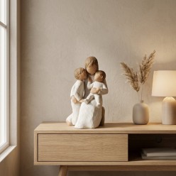 Statua Willow Tree Quietly Mamma con Due Figli | Lemoire Home