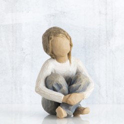 Statua Spirited Child Willow Tree: Eleganza e Intimità