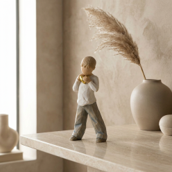 Statuina Heart of Gold Willow Tree | Scultura con Cuore in Oro