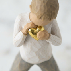 Statuina Heart of Gold Willow Tree | Scultura con Cuore in Oro