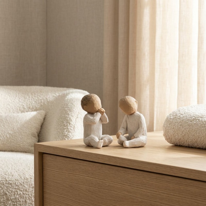 Statuina Two Together Willow Tree | Scultura Bimbi Lemoire Home