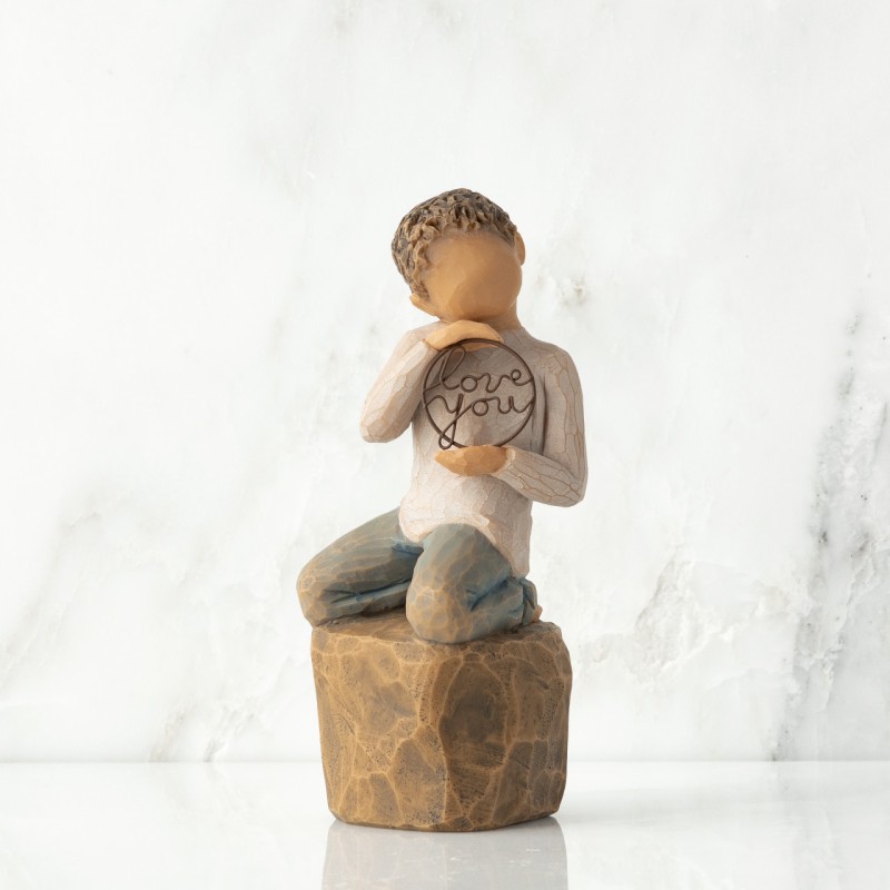 Statua Willow Tree Love You Too - Scultura Emozionale in Resina