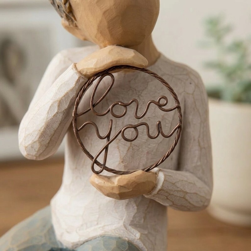 Statua Willow Tree Love You Too - Scultura Emozionale in Resina