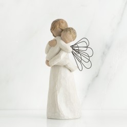 Statua Willow Tree Angel's Embrace Resina Dipinta a Mano