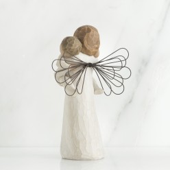 Statua Willow Tree Angel's Embrace Resina Dipinta a Mano