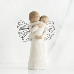 Statua Willow Tree Angel's Embrace Resina Dipinta a Mano
