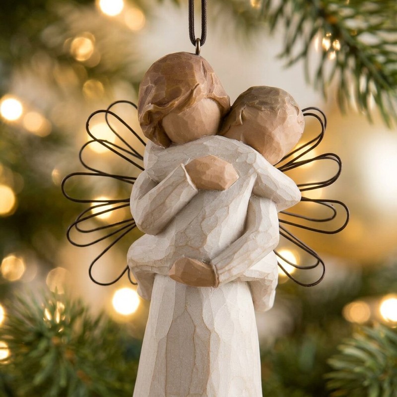 Willow Tree Angel's Embrace – Statuina Angelo con Bambino "Custodire ciò che è prezioso"