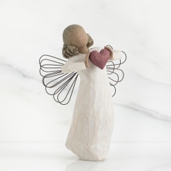 Statua Willow Tree With Love - Angelo con Cuore in Resina
