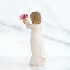 Statua Willow Tree Thank You – Scultura Peonie in Resina Decorativa