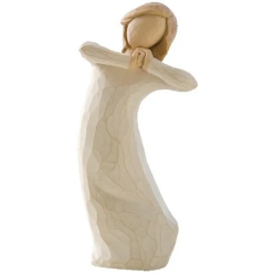 Statua Willow Tree Scultura Resina Effetto Legno