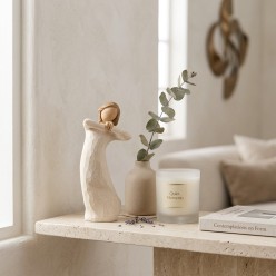 Statua Willow Tree Scultura Resina Effetto Legno