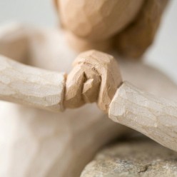 Statua Willow Tree Scultura Resina Effetto Legno