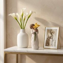 Statua Willow Tree With Gratitude - Scultura Calla Gialla Resina