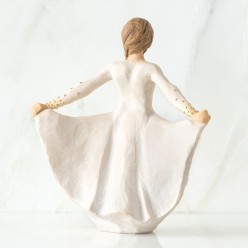 Statua Willow Tree Butterfly | Scultura Resina con Dettagli in Oro