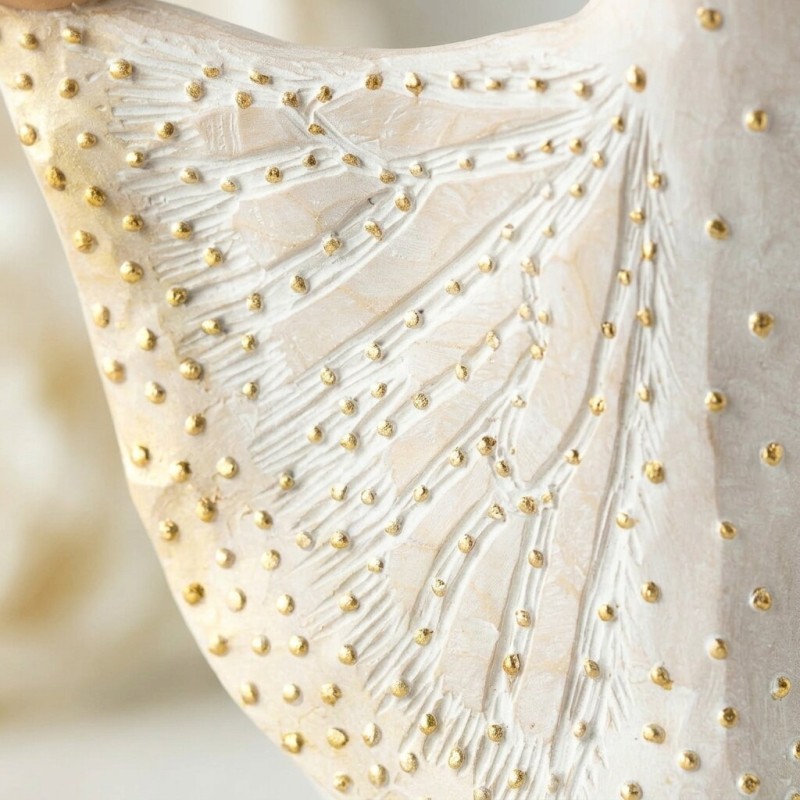 Statua Willow Tree Butterfly | Scultura Resina con Dettagli in Oro