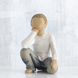 Statua Inquisitive Child Willow Tree | Scultura Bimbo Curioso