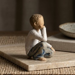 Statua Inquisitive Child Willow Tree | Scultura Bimbo Curioso