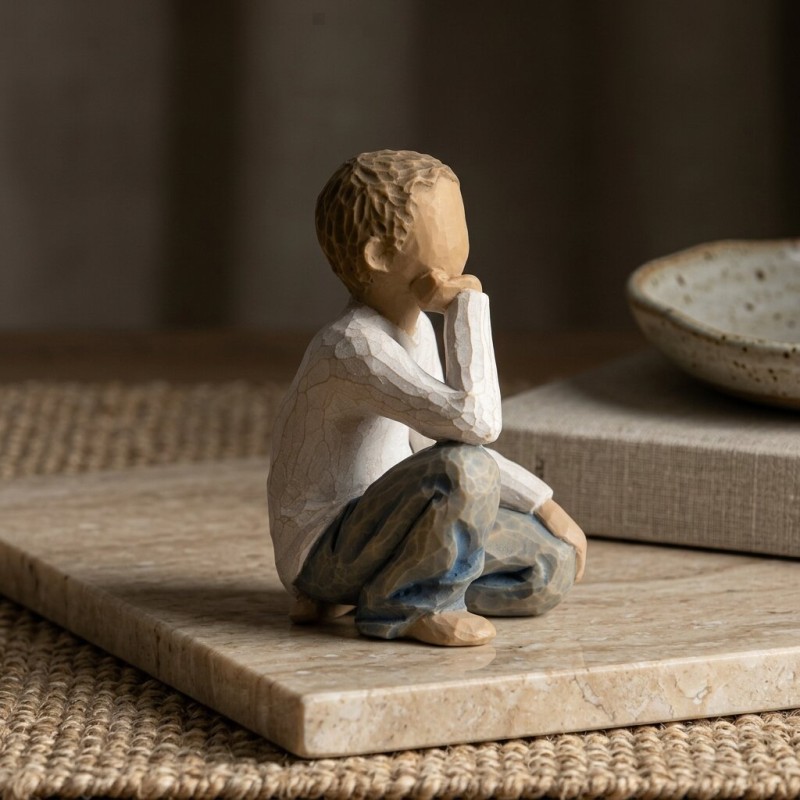 Statua Inquisitive Child Willow Tree | Scultura Bimbo Curioso