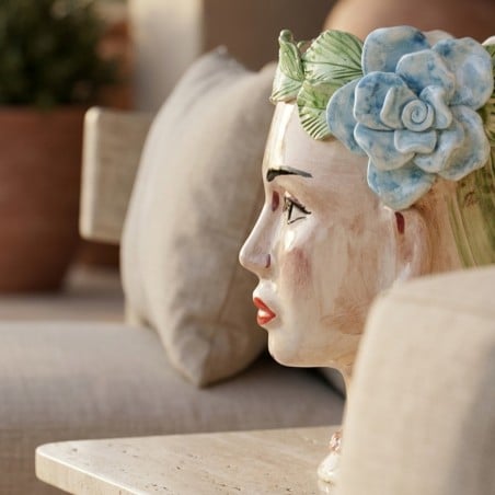 Vaso Selva Tanned Abhika: Scultura di Lusso in Ceramica Italiana