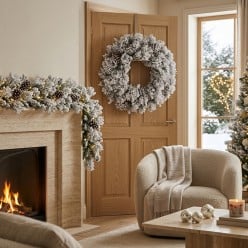 Corona Natalizia Arves Innevata Lemoire Home