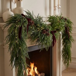Festone di Natale Cryptomeria 210cm EDG | Eleganza Lemoire Home
