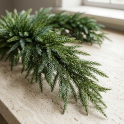 Festone di Natale Cryptomeria 210cm EDG | Eleganza Lemoire Home