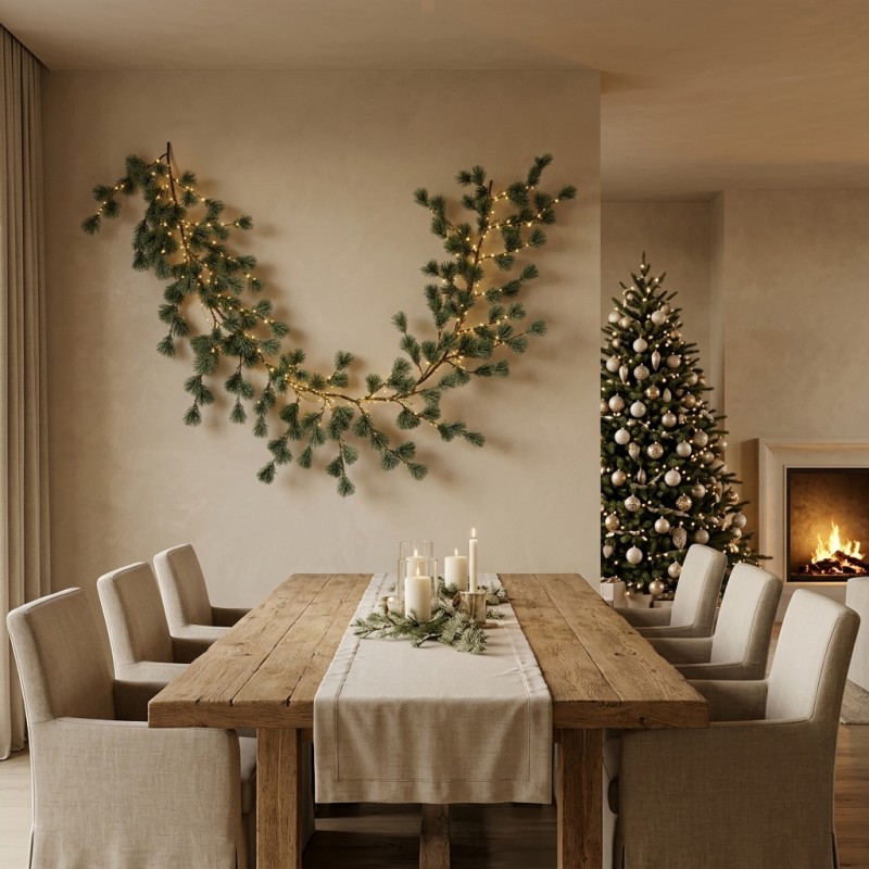 Festone natalizio Cedro Verde EDG L 180 cm | Centrotavola e Ghirlanda LMH