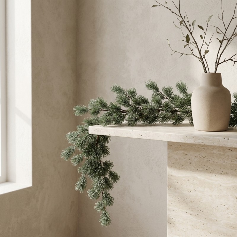 Festone natalizio Cedro Verde EDG L 180 cm | Centrotavola e Ghirlanda LMH dettaglio