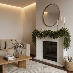 Festone Pino Artificiale EDG con Pigne Naturale Luxury 180 cm