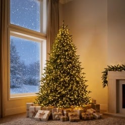 Pino Lucciole EDG con Rice LED Integrati – Albero di Natale Enzo De Gasperi