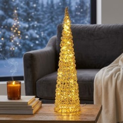 Albero di Natale Luminoso in Oro H80 | Lemoire Home