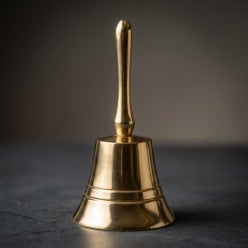 Campana in Metallo Dorato Lemoire Home – Decoro Natalizio
