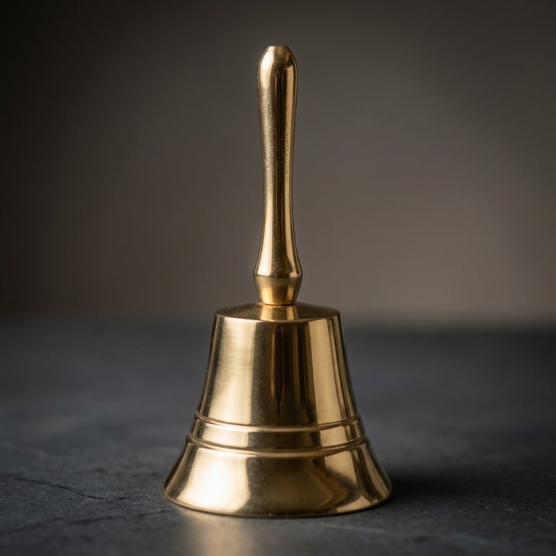 Campana in Metallo Dorato Lemoire Home – Decoro Natalizio