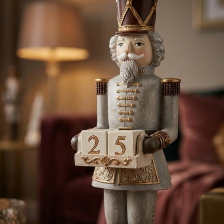 Schiaccianoci Calendario dell'Avvento Edwyn - Decorazione Natalizia Oro