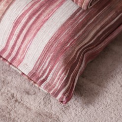 Tovaglia collezione Elena in cotone a righe rosa