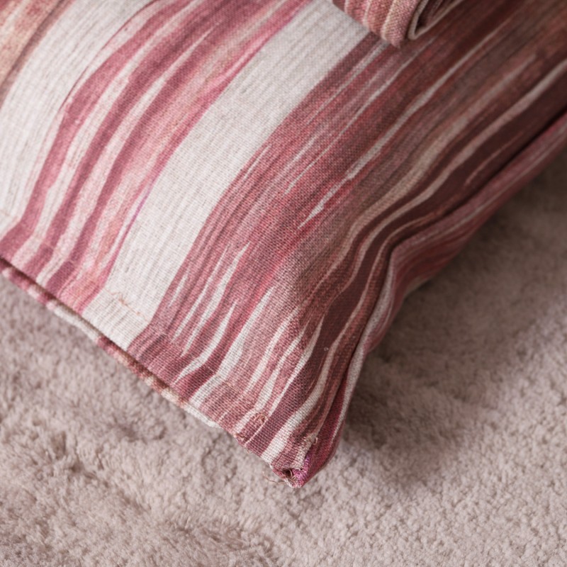 Biancheria da Tavola con stampa rosa e beige in 100% cotone elena collection