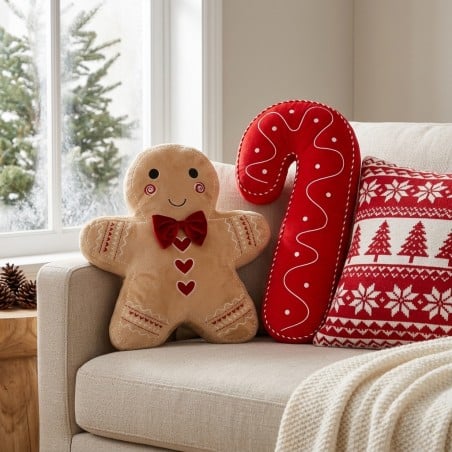 Cuscino Omino Pan di Zenzero Toffee 49x45h | Lemoire Home