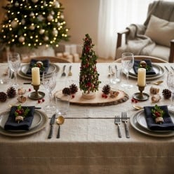 Alberello Eloise con Bacche e Pigne: Decorazione Natalizia rustica