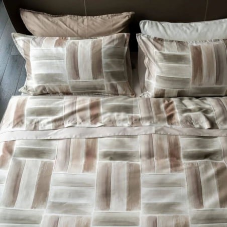 Completo Letto Gabriel in Raso di Cotone 300 TC - Lemoire Home