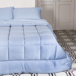 Trapunta Urania per letto matrimoniale in raso di cotone