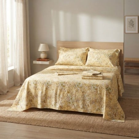 Orchis Set di Lenzuola Matrimoniali in cotone con fiori