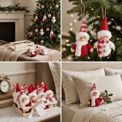 Pendaglio Dilly Bimbo e Bimba in Rosso e Bianco | Regalino di Natale